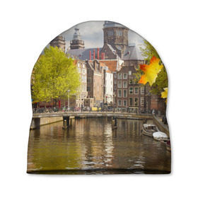 Шапка 3D с принтом Amsterdam , 100% полиэстер | универсальный размер, печать по всей поверхности изделия | нидерланды | пейзаж