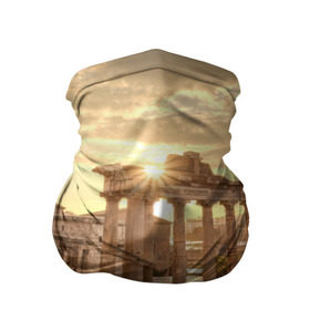 Бандана-труба 3D с принтом Рим , 100% полиэстер, ткань с особыми свойствами — Activecool | плотность 150‒180 г/м2; хорошо тянется, но сохраняет форму | europe | italy | rome | vatican | архитектура | ватикан | европа | италия | папа римский | развалины | рим | руины