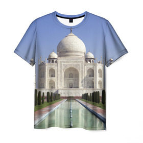 Мужская футболка 3D с принтом Индия , 100% полиэфир | прямой крой, круглый вырез горловины, длина до линии бедер | goa | india | mumbai | new delhi | taj mahal | гоа | индия | каникулы | мавзолей | мечеть | мумбай | нью дели | отдых | отпуск | приключения | тадж махал | туризм