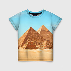 Детская футболка 3D с принтом Египет , 100% гипоаллергенный полиэфир | прямой крой, круглый вырез горловины, длина до линии бедер, чуть спущенное плечо, ткань немного тянется | Тематика изображения на принте: africa | cairo | egypt | африка | верблюд | дайвинг | египет | жара | зной | каир | каникулы | отдых | отпуск | песок | пирамида хеопса | пирамиды | пустыня | солнце | туризм | хургада