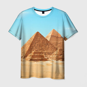 Мужская футболка 3D с принтом Египет , 100% полиэфир | прямой крой, круглый вырез горловины, длина до линии бедер | africa | cairo | egypt | африка | верблюд | дайвинг | египет | жара | зной | каир | каникулы | отдых | отпуск | песок | пирамида хеопса | пирамиды | пустыня | солнце | туризм | хургада