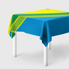 Скатерть 3D с принтом Линии , 100% полиэстер (ткань не мнется и не растягивается) | Размер: 150*150 см | абстракция | желтый | зеленый | линии | полоски | полосы | разноцветные | синий | текстура