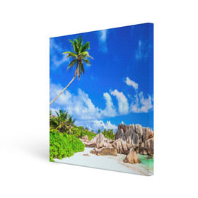 Холст квадратный с принтом Сейшельские острова , 100% ПВХ |  | seychelles | восточная африка | индийский океан | каникулы | море | островное государство | отдых | отпуск | пальмы | песок | пляж | приключение | путешествие | рай | сейшелы | сейшельские острова | туризм