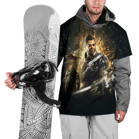 Накидка на куртку 3D с принтом Deus Ex: Mankind Divided , 100% полиэстер |  | Тематика изображения на принте: deus ex | human revolution | mankind divided | адам дженсен | деус экс