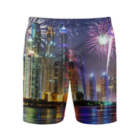 Мужские шорты 3D спортивные с принтом Салют в Дубае ,  |  | dubai | абу даби | арабские эмираты | ближний восток | богатство | бурдж халифа | дубай | изобилие | каникулы | мегаполис | нефть | оаэ | отпуск | персидский залив | праздник | роскошь | салют