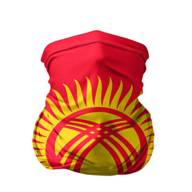 Бандана-труба 3D с принтом Киргизия , 100% полиэстер, ткань с особыми свойствами — Activecool | плотность 150‒180 г/м2; хорошо тянется, но сохраняет форму | азия | нации | страна | флаг