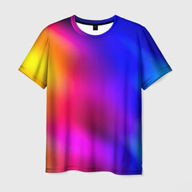 Мужская футболка 3D с принтом Краска , 100% полиэфир | прямой крой, круглый вырез горловины, длина до линии бедер | Тематика изображения на принте: размытый | разноцветный | яркий
