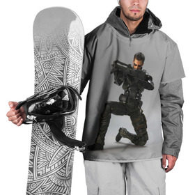 Накидка на куртку 3D с принтом Адам Дженсен , 100% полиэстер |  | Тематика изображения на принте: deus ex | human revolution | mankind divided | адам дженсен | деус экс