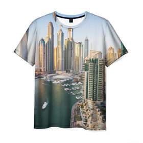 Мужская футболка 3D с принтом Dubai , 100% полиэфир | прямой крой, круглый вырез горловины, длина до линии бедер | Тематика изображения на принте: dubai | абу даби | арабские эмираты | ближний восток | богатство | бурдж халифа | дубай | изобилие | каникулы | мегаполис | нефть | оаэ | отпуск | персидский залив | роскошь | технологии | туризм | шейхи