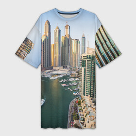 Платье-футболка 3D с принтом Dubai ,  |  | dubai | абу даби | арабские эмираты | ближний восток | богатство | бурдж халифа | дубай | изобилие | каникулы | мегаполис | нефть | оаэ | отпуск | персидский залив | роскошь | технологии | туризм | шейхи