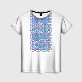 Женская футболка 3D с принтом Вышивка 4 , 100% полиэфир ( синтетическое хлопкоподобное полотно) | прямой крой, круглый вырез горловины, длина до линии бедер | ukraine | вышивка | украина