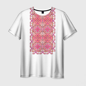 Мужская футболка 3D с принтом Вышивка 5 , 100% полиэфир | прямой крой, круглый вырез горловины, длина до линии бедер | ukraine | вышивка | украина