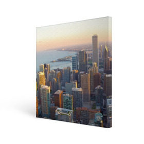 Холст квадратный с принтом Нью-Йорк , 100% ПВХ |  | Тематика изображения на принте: america | new york | usa | америка | высотки | мегаполис | нью йорк | столица мира | сша | штаты