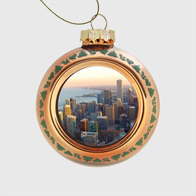 Стеклянный ёлочный шар с принтом Нью-Йорк , Стекло | Диаметр: 80 мм | america | new york | usa | америка | высотки | мегаполис | нью йорк | столица мира | сша | штаты