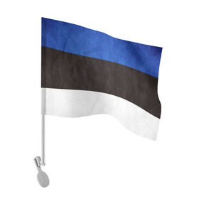 Флаг для автомобиля с принтом Эстония , 100% полиэстер | Размер: 30*21 см | страна | эстония | эстонская республика