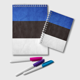 Блокнот с принтом Эстония , 100% бумага | 48 листов, плотность листов — 60 г/м2, плотность картонной обложки — 250 г/м2. Листы скреплены удобной пружинной спиралью. Цвет линий — светло-серый
 | страна | эстония | эстонская республика