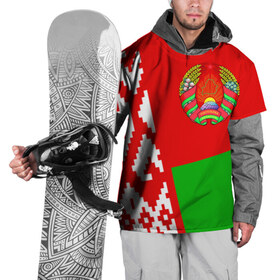 Накидка на куртку 3D с принтом Беларусь 2 , 100% полиэстер |  | Тематика изображения на принте: belarus | беларусь