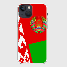 Чехол для iPhone 13 mini с принтом Беларусь 2 ,  |  | belarus | беларусь
