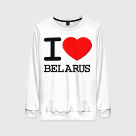 Женский свитшот 3D с принтом Люблю Беларусь 3 , 100% полиэстер с мягким внутренним слоем | круглый вырез горловины, мягкая резинка на манжетах и поясе, свободная посадка по фигуре | belarus | love | беларусь | люблю