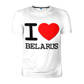 Мужская футболка 3D спортивная с принтом Люблю Беларусь 3 , 100% полиэстер с улучшенными характеристиками | приталенный силуэт, круглая горловина, широкие плечи, сужается к линии бедра | belarus | love | беларусь | люблю