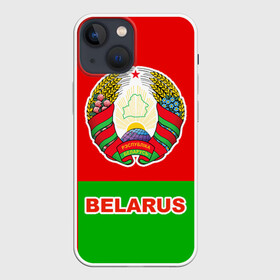 Чехол для iPhone 13 mini с принтом Belarus 5 ,  |  | belarus | беларусь
