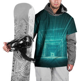 Накидка на куртку 3D с принтом Цифровой тоннель , 100% полиэстер |  | Тематика изображения на принте: глубины сознания | интернет | коридор | матрица | оптическая иллюзия | секрет | сеть | тайна | тоннель