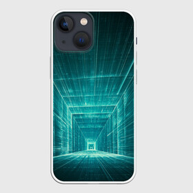 Чехол для iPhone 13 mini с принтом Цифровой тоннель ,  |  | глубины сознания | интернет | коридор | матрица | оптическая иллюзия | секрет | сеть | тайна | тоннель