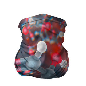 Бандана-труба 3D с принтом Малекула , 100% полиэстер, ткань с особыми свойствами — Activecool | плотность 150‒180 г/м2; хорошо тянется, но сохраняет форму | Тематика изображения на принте: вирус | клетка | макро | медицина | молекула