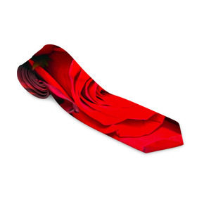 Галстук 3D с принтом Розы , 100% полиэстер | Длина 148 см; Плотность 150-180 г/м2 | Тематика изображения на принте: букет | красная | лепестки | роза | цветы