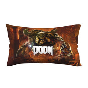 Подушка 3D антистресс с принтом Doom 4 Hell Cyberdemon , наволочка — 100% полиэстер, наполнитель — вспененный полистирол | состоит из подушки и наволочки на молнии | Тематика изображения на принте: cyberdemon | demon | doom | hell | дум