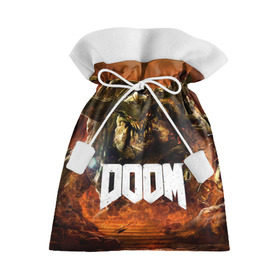 Подарочный 3D мешок с принтом Doom 4 Hell Cyberdemon , 100% полиэстер | Размер: 29*39 см | cyberdemon | demon | doom | hell | дум