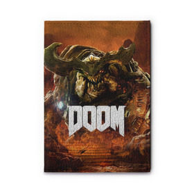 Обложка для автодокументов с принтом Doom 4 Hell Cyberdemon , натуральная кожа |  размер 19,9*13 см; внутри 4 больших “конверта” для документов и один маленький отдел — туда идеально встанут права | Тематика изображения на принте: cyberdemon | demon | doom | hell | дум