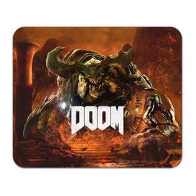 Коврик прямоугольный с принтом Doom 4 Hell Cyberdemon , натуральный каучук | размер 230 х 185 мм; запечатка лицевой стороны | Тематика изображения на принте: cyberdemon | demon | doom | hell | дум