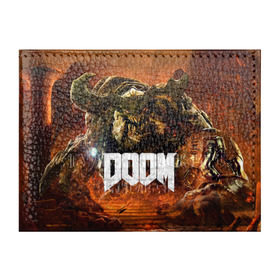 Обложка для студенческого билета с принтом Doom 4 Hell Cyberdemon , натуральная кожа | Размер: 11*8 см; Печать на всей внешней стороне | Тематика изображения на принте: cyberdemon | demon | doom | hell | дум