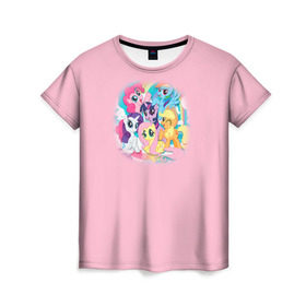 Женская футболка 3D с принтом My little pony 3 , 100% полиэфир ( синтетическое хлопкоподобное полотно) | прямой крой, круглый вырез горловины, длина до линии бедер | my little pony