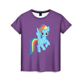 Женская футболка 3D с принтом Me little pony 5 , 100% полиэфир ( синтетическое хлопкоподобное полотно) | прямой крой, круглый вырез горловины, длина до линии бедер | my little pony