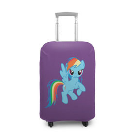 Чехол для чемодана 3D с принтом Me little pony 5 , 86% полиэфир, 14% спандекс | двустороннее нанесение принта, прорези для ручек и колес | my little pony