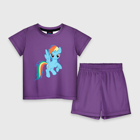 Детский костюм с шортами 3D с принтом Me little pony 5 ,  |  | my little pony