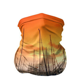 Бандана-труба 3D с принтом Barcelona , 100% полиэстер, ткань с особыми свойствами — Activecool | плотность 150‒180 г/м2; хорошо тянется, но сохраняет форму | barcelona | spain | барселона | европа | закат | испания | каталония | море | парусник | фрегат | яхта