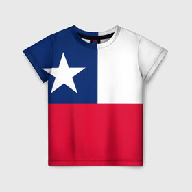 Детская футболка 3D с принтом Чили , 100% гипоаллергенный полиэфир | прямой крой, круглый вырез горловины, длина до линии бедер, чуть спущенное плечо, ткань немного тянется | chile | америка | санчес | футбол