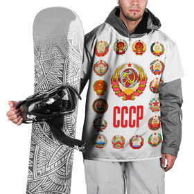 Накидка на куртку 3D с принтом СССР 3 , 100% полиэстер |  | Тематика изображения на принте: ussr | герб | ссср