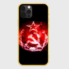 Чехол для iPhone 12 Pro Max с принтом СССР 7 , Силикон |  | Тематика изображения на принте: ussr | серп и молот | ссср