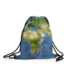 Рюкзак-мешок 3D с принтом Карта , 100% полиэстер | плотность ткани — 200 г/м2, размер — 35 х 45 см; лямки — толстые шнурки, застежка на шнуровке, без карманов и подкладки | map | world | карта | мир