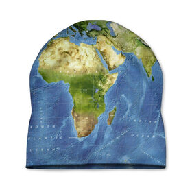 Шапка 3D с принтом Карта , 100% полиэстер | универсальный размер, печать по всей поверхности изделия | map | world | карта | мир