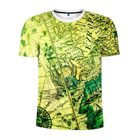 Мужская футболка 3D спортивная с принтом Карта 4 , 100% полиэстер с улучшенными характеристиками | приталенный силуэт, круглая горловина, широкие плечи, сужается к линии бедра | map | world | карта | мир