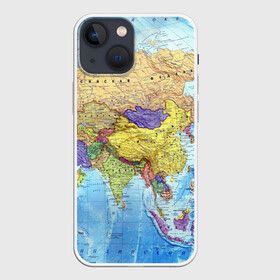Чехол для iPhone 13 mini с принтом Карта 10 ,  |  | map | world | карта | мир