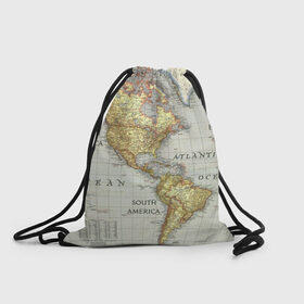 Рюкзак-мешок 3D с принтом Карта 16 , 100% полиэстер | плотность ткани — 200 г/м2, размер — 35 х 45 см; лямки — толстые шнурки, застежка на шнуровке, без карманов и подкладки | map | world | карта | мир