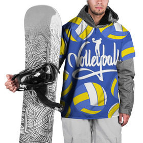 Накидка на куртку 3D с принтом Волейбол 6 , 100% полиэстер |  | Тематика изображения на принте: volleyball | волейбол
