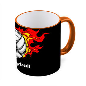 Кружка 3D с принтом Волейбол 26 , керамика | ёмкость 330 мл | Тематика изображения на принте: volleyball | волейбол