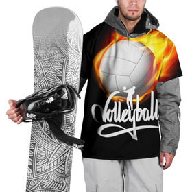 Накидка на куртку 3D с принтом Волейбол 28 , 100% полиэстер |  | Тематика изображения на принте: volleyball | волейбол
